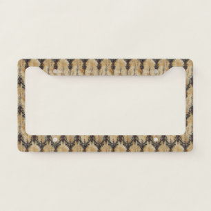 Victorian Ruby Lace Gothic Pattern (5) License Plate Frame