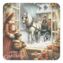 Victorian Rustic Christmas Card