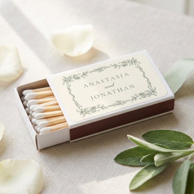 Victorian Sage Green Matchbox Matchboxes (Creator Uploaded)