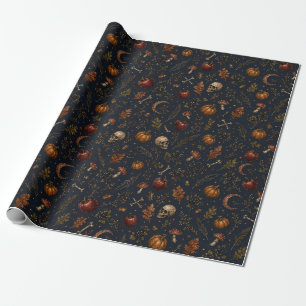Victorian Samhain Gothic Autumn Wrapping Paper