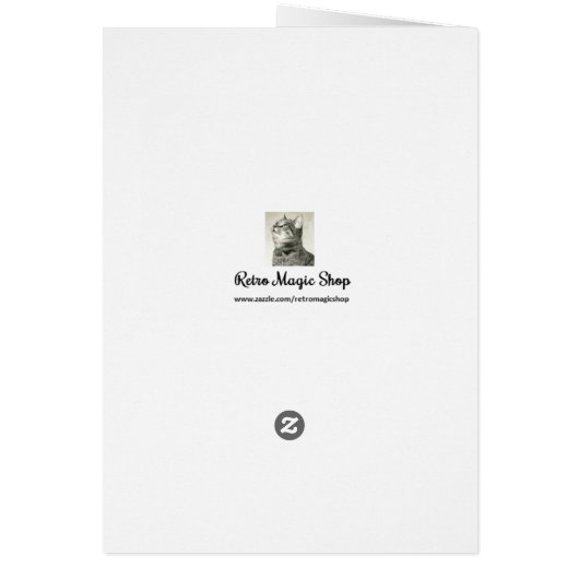 Victorian Santa and Sleeping Child Christmas Card (Back)