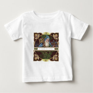 Victorian Santa Angels Christmas Antique Baby T-Shirt