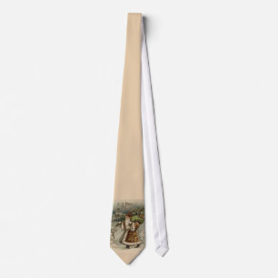 Victorian Santa Claus Christmas Tree Neck Tie