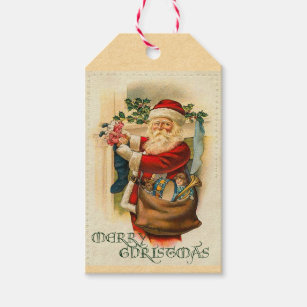 old world santa gift tags gift enclosures zazzle