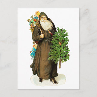 Victorian Santa Claus Holiday Postcard