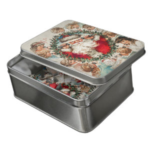 Victorian Santa Claus on Telephone with Children Jigsaw Puzzle