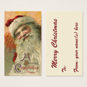 Victorian Santa Claus Portrait, Vintage Christmas