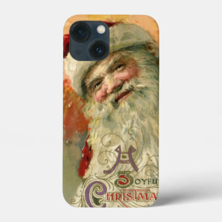 Victorian Santa Claus Portrait, Vintage Christmas iPhone 13 Mini Case
