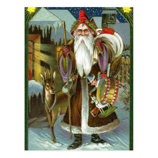 Victorian Santa Claus Postcard | Zazzle.com