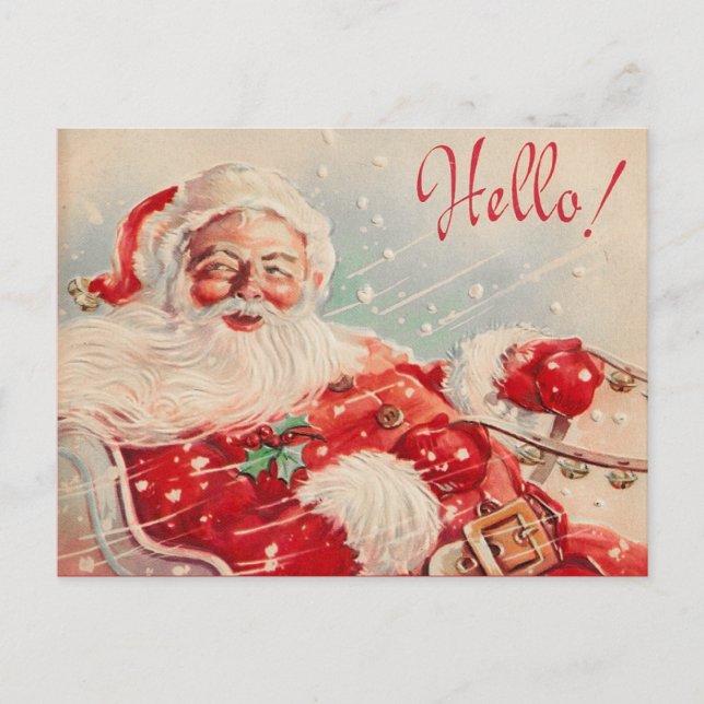 Victorian Santa Claus Postcard (Front)