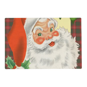 Victorian Santa Claus Retro Christmas Placemat