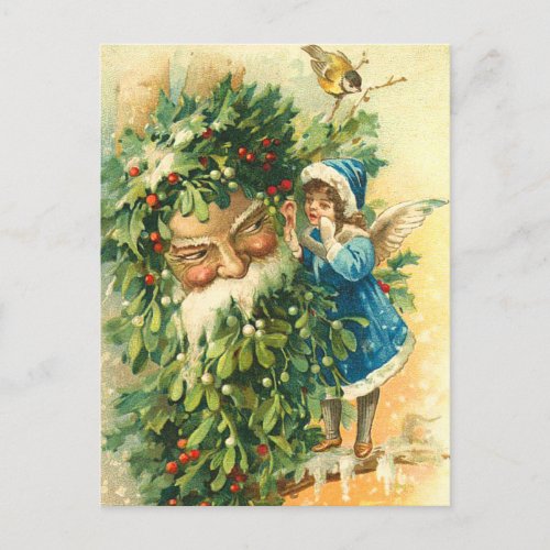 Victorian Santa Post Card