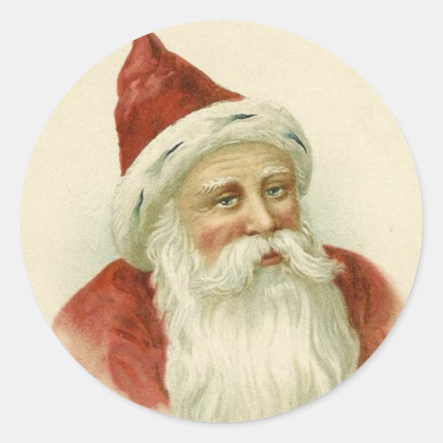 Victorian Santa Stickers (Front)