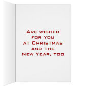 VICTORIAN SANTA WISHES ALL THINGS "MERRY" (Inside (Right))