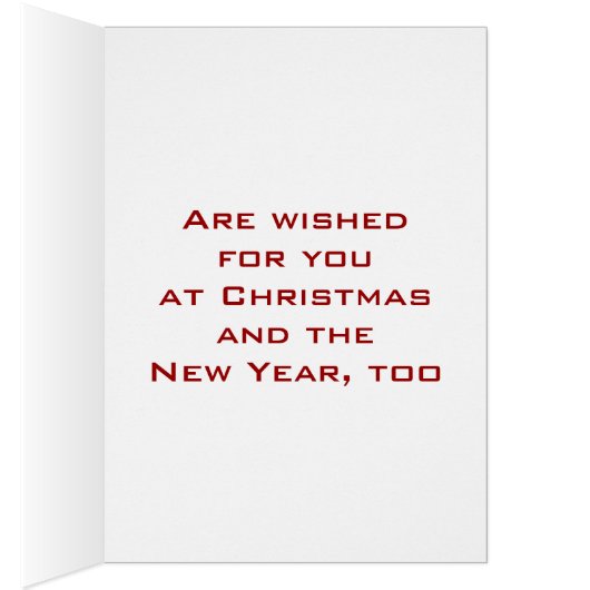 VICTORIAN SANTA WISHES ALL THINGS "MERRY" (Inside (Right))