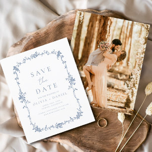 Victorian Save the Date Photo French Wedding