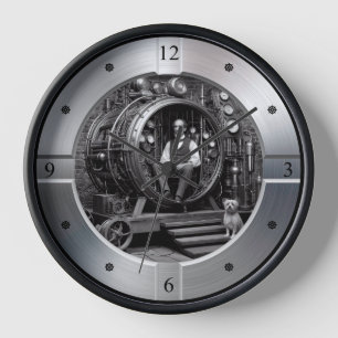 Victorian Scientist ~ Steampunk Time Machine ~ Clock