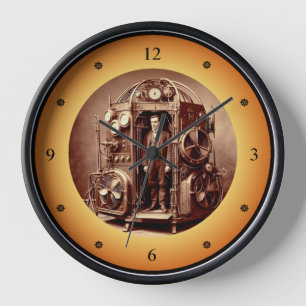 Victorian Scientist ~ Steampunk Time Machine V5.2  Clock