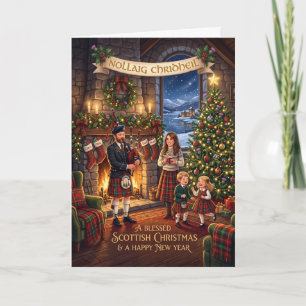 Victorian Scottish Christmas Card