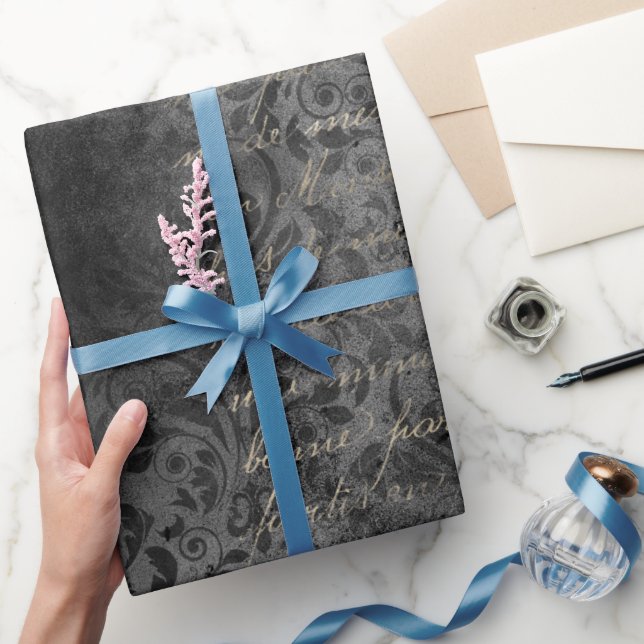 Victorian Script & Ornamental Wrapping Paper (Gifting)