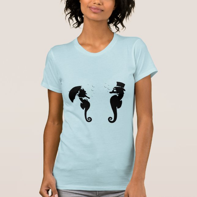 Victorian Seahorses T-Shirt (Front)