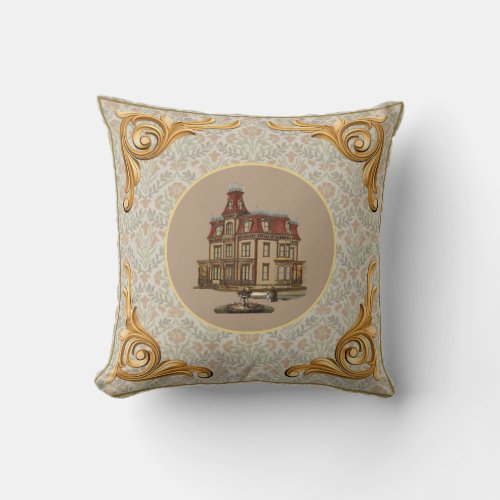Victorian Second Empire Throw Pillow