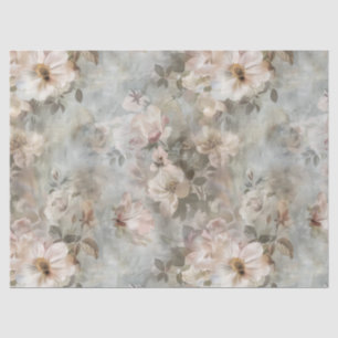 Victorian Shabby Chic Painted Florals Decoupage Tissue Paper