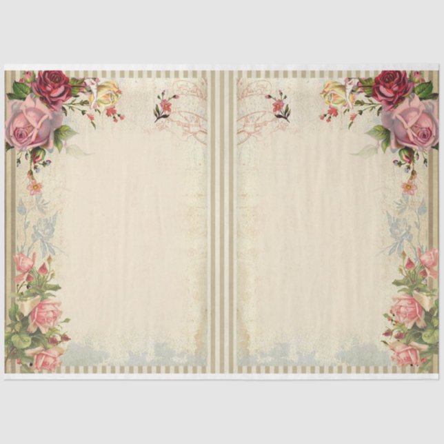 Victorian  Shabby Chic Series Design 18 Tissue Paper (Front)