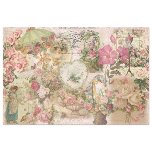 Victorian Shabby Chic Series Design 1 Tissue Paper