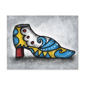 Victorian Shoe Postcard