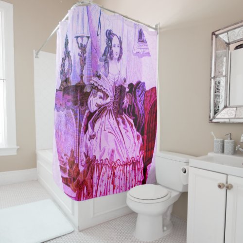 Victorian shower curtain