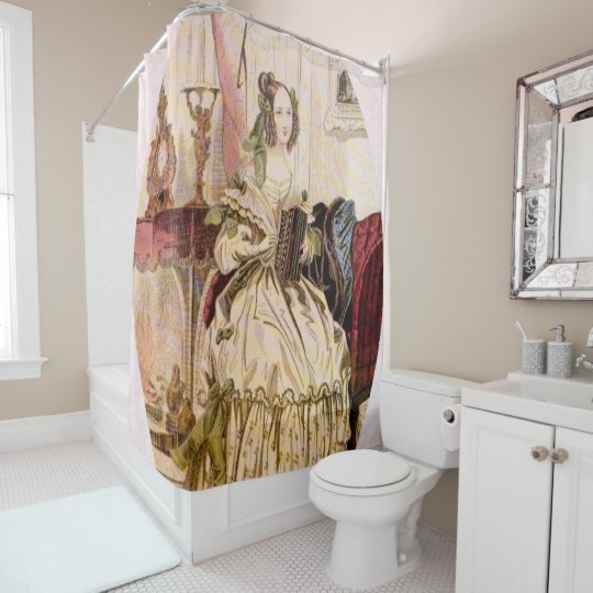 Victorian shower curtain