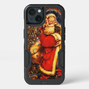 Victorian shushing Santa iPhone 13 Case