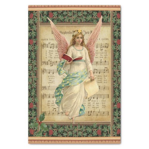 Victorian Singing Angel Tissue Paper