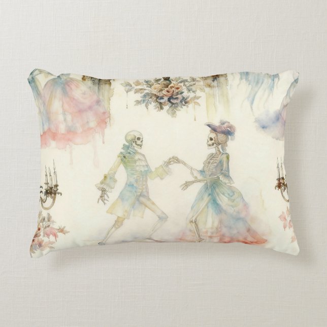 Victorian Skeleton Ballroom  Accent Pillow (Front)