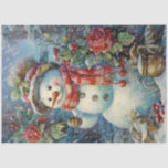 Victorian Snowman  Tissue Paper<br><div class="desc">You can find this and other designs on Rebarosecreations.com in smaller sizes.</div>