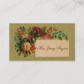 Victorian Social Calling Card, 1870s Card