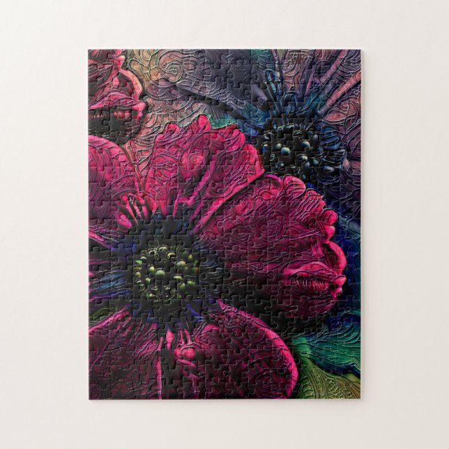 Victorian Splendor:  Exquisite Floral Design  Jigsaw Puzzle (Vertical)