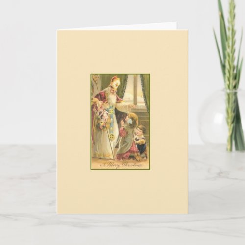 Victorian St Nicholas Greeting Card