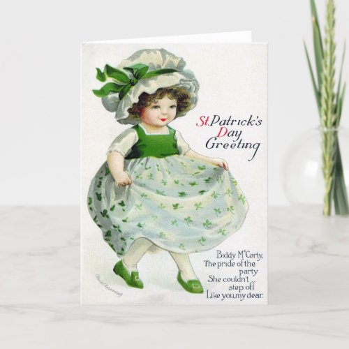 Victorian St Patricks Day Card