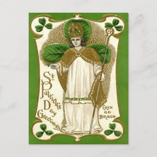 Victorian St Patrick's Day Holiday Postcard | Zazzle.com