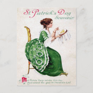 Victorian St Patrick's Day Postcard