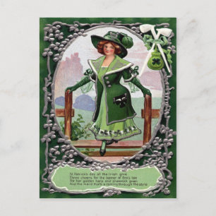 Victorian St Patrick's Day Postcard