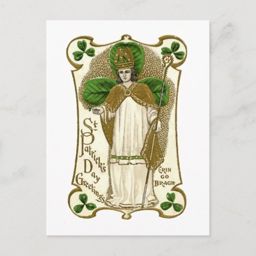 Victorian St Patricks Day Postcard