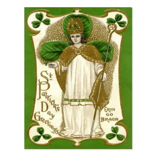 Victorian St Patrick's Day Postcard