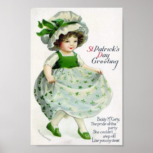 Victorian St Patricks Day Poster