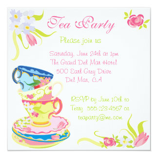 Victorian Tea Party Invitations & Announcements | Zazzle