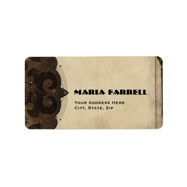 Victorian Steampunk Address Labels Zazzle