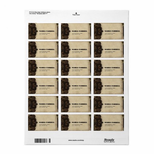 Victorian Steampunk Address Labels Zazzle