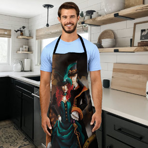 Victorian Steampunk Couple Apron